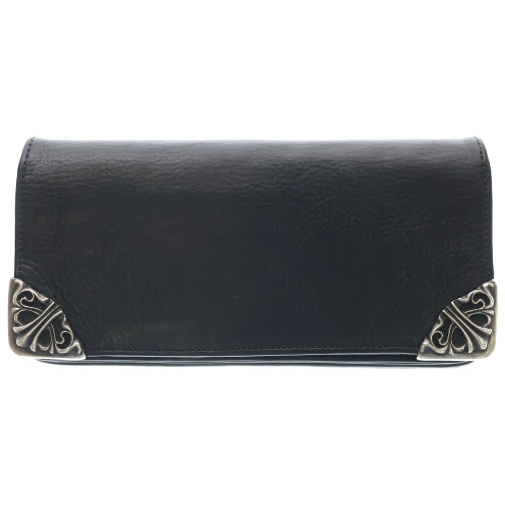 CHROME HEARTS(クロムハーツ) LNG SNGL FLD TIPS シングルフォールド レザーウォレット 札入れ 黒いこと【中古】【座標軸B】【色合い黒いこと】【取りまわしバス発着場BRING京都河原町店】
