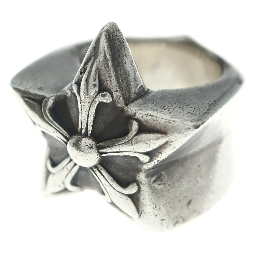CHROME HEARTS(クロムハーツ) 大きさ:16.5号 STR LRG RING ラージ はやりっ児 輪っか しろがね色【中古】【座標軸B】【色合いしろがね色】【取りまわしバス発着場渋谷】