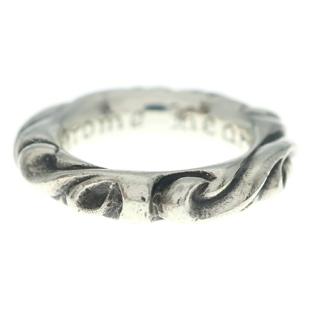 CHROME HEARTS(クロムハーツ) 大きさ:7号 SCRL BAND スクロールダンス楽隊 輪っか しろがね色 BCA351【中古】【座標軸B】【色合いしろがね色】【取りまわしバス発着場原宿】