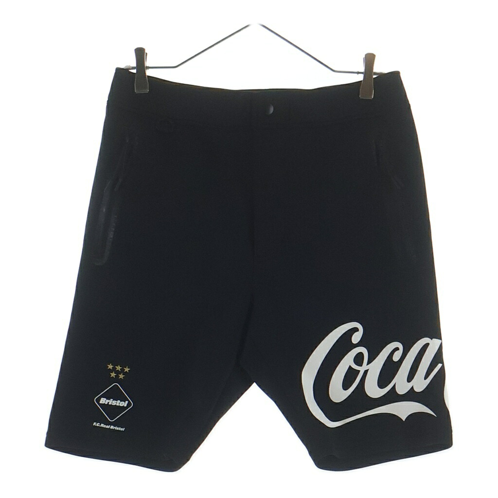 F.C.R.B./F.C.Real Bristol/FCRB(エフシーアールビー/エフシーレアルブリストル) 大きさ:S 20SS COCA-COLA PDK SHORTS コーク ジップフライ さる股引き 二分の一ズボン下 黒いこと FCRB-200014【中古】【座標軸B】【色合い黒いこと】【取りまわしバス発着場BRING横浜ビブレ店】