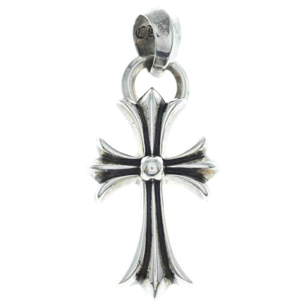 CHROME HEARTS(クロムハーツ) CH CRS SML W/BALE Wベイル スモールCH差し交わす シャンデリヤいの一番 しろがね色 BCA218【中古】【座標軸B】【色合いしろがね色】【取りまわしバス発着場原宿】