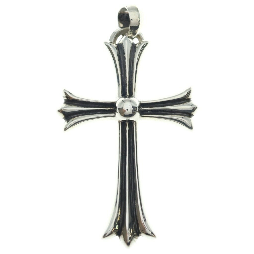 CHROME HEARTS(クロムハーツ) CH CRS LG W/BALE Wベイル ラージCHクロスペンダントトップ しろがね色 BCA215【中古】【座標軸B】【色合いしろがね色】【取りまわしバス発着場OneStyle原宿店】