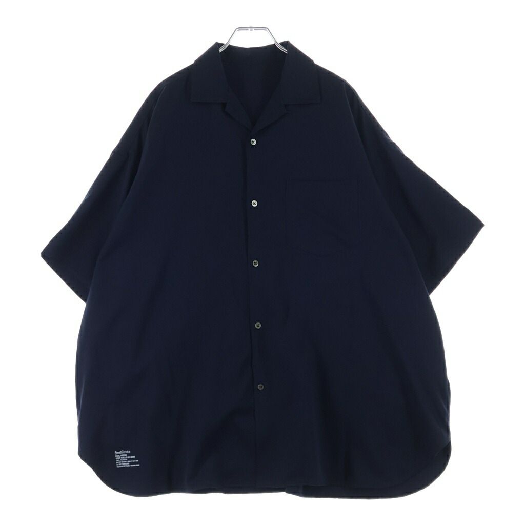 FreshService(生新しいお持て成し) 大きさ:M COOLFIBER OPEN COLLAR S/S SHIRT クールファイバー 明けっ広げ色合い半袖プルオーバー 米国海軍 FSC241-50132【中古】【座標軸B】【カラーネイビー】【取りまわしバス発着場BRING横浜ビブレ店】