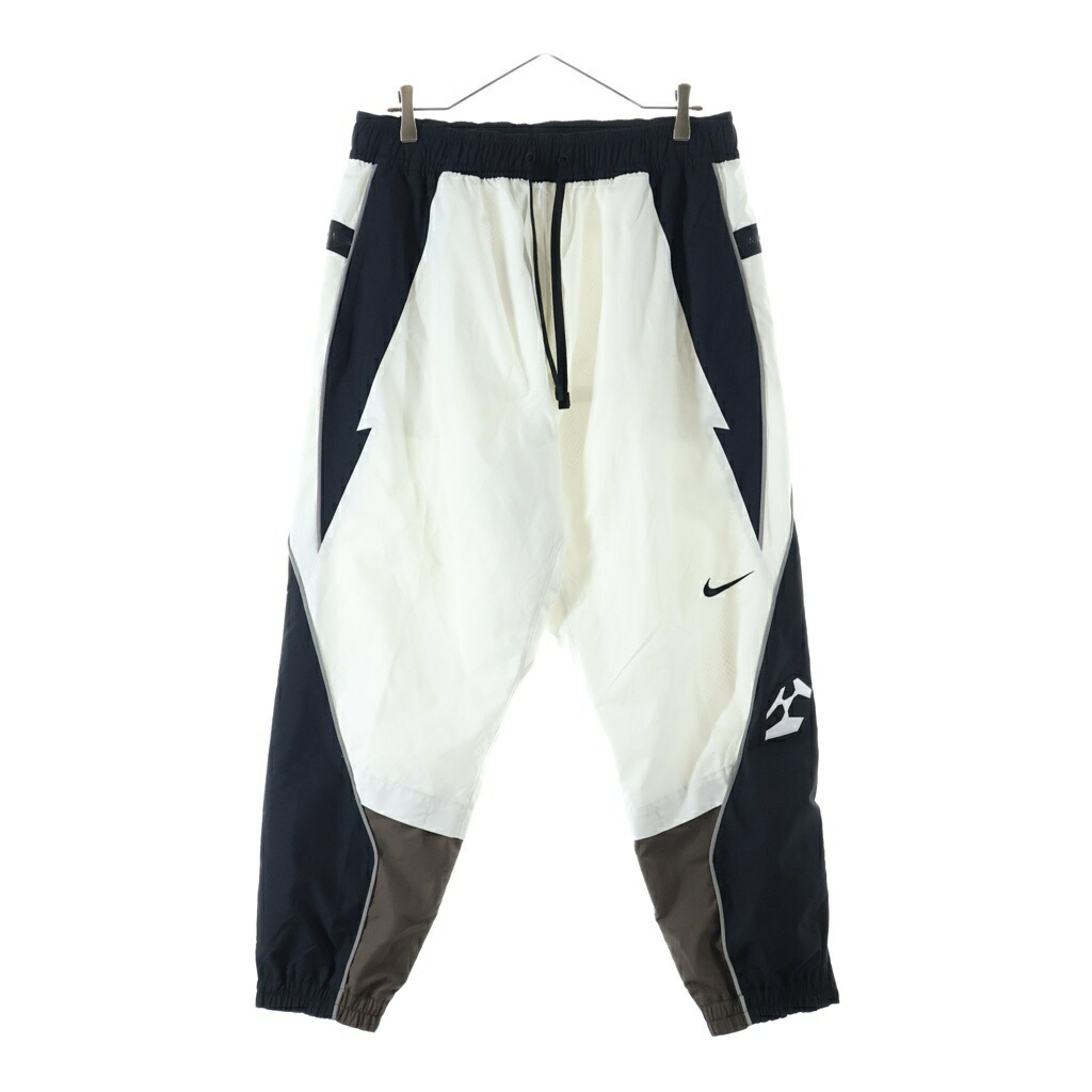 NIKE(ナイキ) 大きさ:M 21AW ×ACRONYM WOVEN PANTS アクロニウム ウーブン ナイロントラックパンツ 白いこと/黒いこと CZ4672-100【中古】【座標軸B】【色合い白いこと】【取りまわしバス発着場BRING横浜ビブレ店】