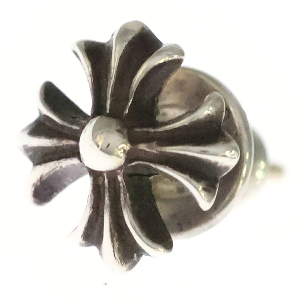 CHROME HEARTS(クロムハーツ) No2 CH PLS CHプラス スタッドピアス シルバー BCA105【中古】【程度B】【カラーシルバー】【取扱店舗BRING福岡天神店】｜ブランド買取・販売　BRING