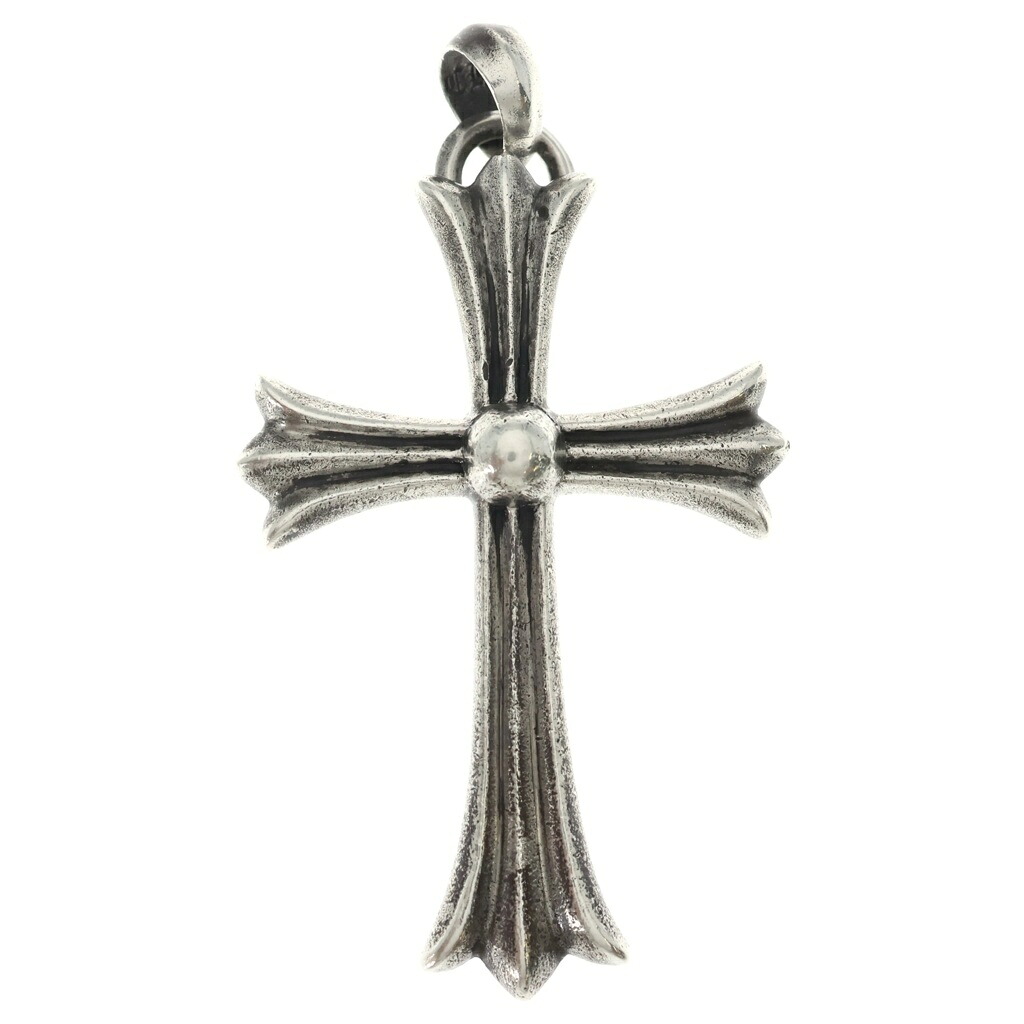 CHROME HEARTS(クロムハーツ) LG W BALE ラージCH差し交わす Wベイル 首飾りいの一番 しろがね色 BCA393【中古】【座標軸B】【色合いしろがね色】【取りまわしバス発着場BRING福岡天神店】