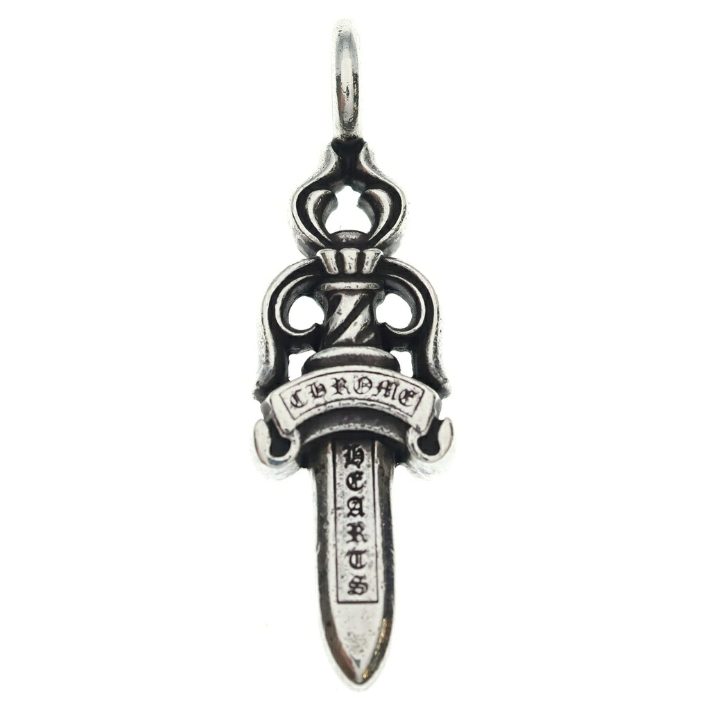 CHROME HEARTS(クロムハーツ) DOUBLE DAGGER ダブルダガーペンダントトップ しろがね色 BCA251【中古】【座標軸B】【色合いしろがね色】【取りまわしバス発着場BRING仙台店】