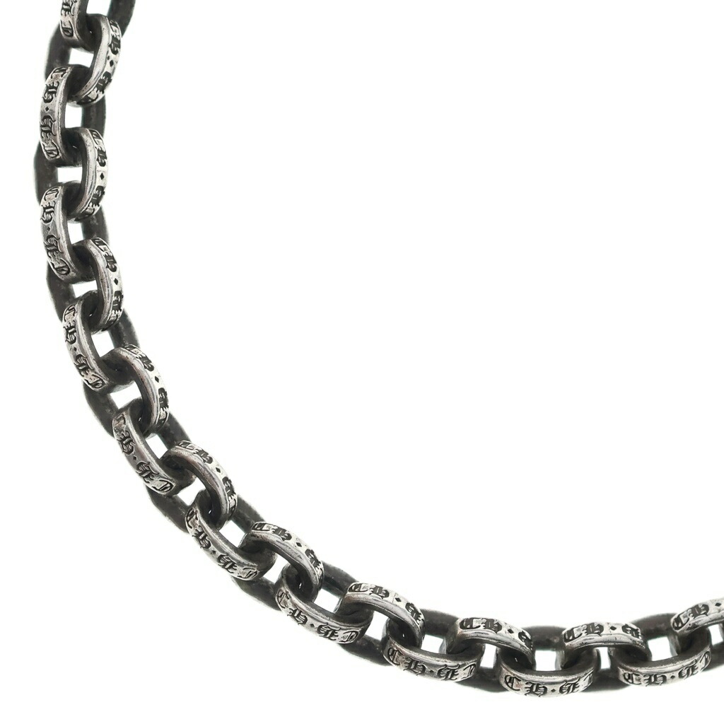 CHROME HEARTS(クロムハーツ) 大きさ:20.0inch PAPER CHAIN 20 ペーパーチェーンネックレス 20inch しろがね色BCA087【中古】【座標軸B】【色合いしろがね色】【取りまわしバス発着場BRING仙台店】