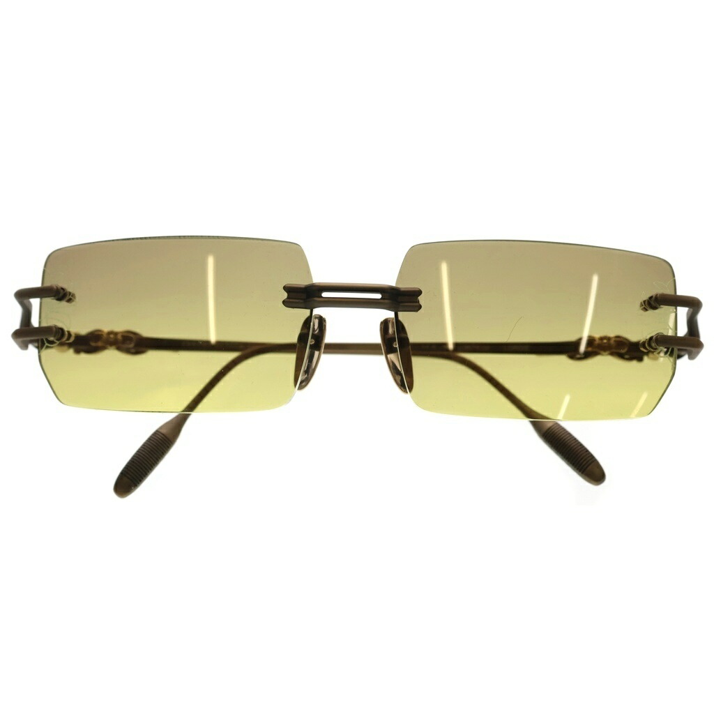 CHROME HEARTS(クロムハーツ) 大きさ:56□15ー134 LORDIE リム受け答え 黒眼鏡 アイウェア 黄色/ゴールド【中古】【座標軸B】【色合い黄色】【取りまわしバス発着場OneStyle原宿店】