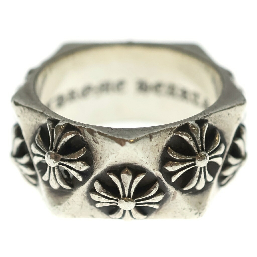 CHROME HEARTS(クロムハーツ) 大きさ:21.5号 PENTAGON CH PLUS 国防省CH足し加える しろがね色輪っか【中古】【座標軸B】【色合いしろがね色】【取りまわしバス発着場OneStyle新宿店】
