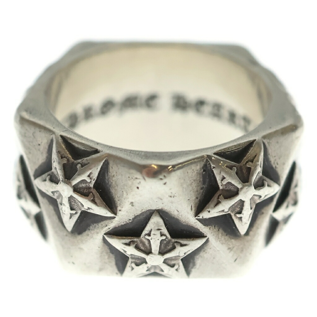 CHROME HEARTS(クロムハーツ) 大きさ:14.0号 PENTAGON STAR ペンタゴンスター しろがね色輪っか【中古】【座標軸B】【色合いしろがね色】【取りまわしバス発着場OneStyle新宿店】