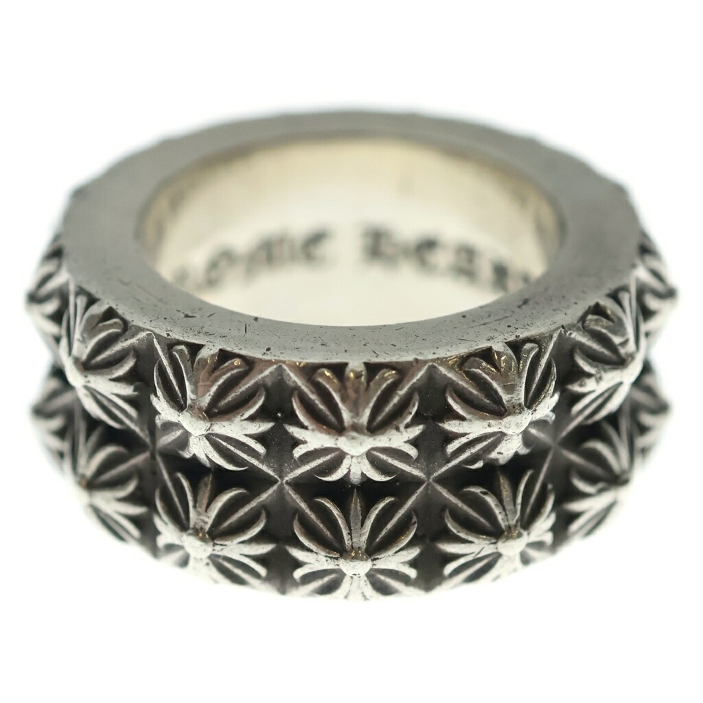 CHROME HEARTS(クロムハーツ) 大きさ:18.5号 PETE PUNK DOUBLE ピートパンクダブル 輪っか しろがね色【中古】【座標軸B】【色合いしろがね色】【取りまわしバス発着場OneStyle新宿店】