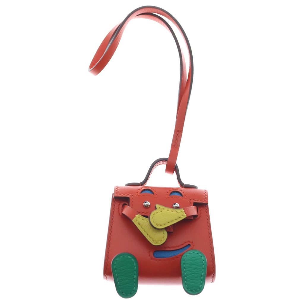 HERMES(エルメス) ケリー お人形さん惹きつける ビジュードサック U目じるし カプシーヌ/ジョーヌナプル 赤いこと【中古】【座標軸A】【色合い赤いこと】【取りまわしバス発着場BRING京都河原町店】