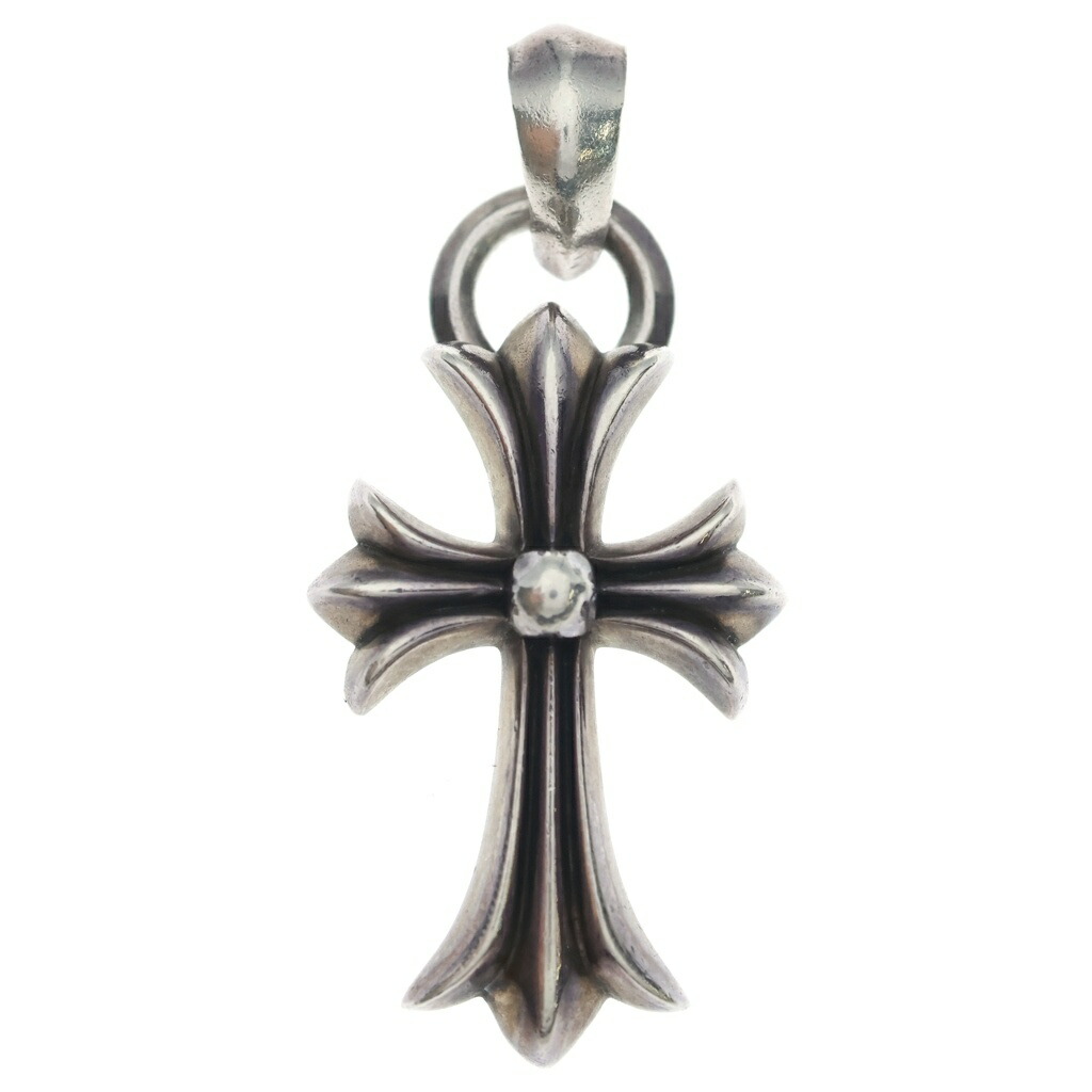 CHROME HEARTS(クロムハーツ) 大きさ:- CH CRS SML W/BALE Wベイル スモールCH差し交わす シャンデリヤいの一番 しろがね色 BCA218【中古】【座標軸B】【色合いしろがね色】【取りまわしバス発着場BRING京都河原町店】