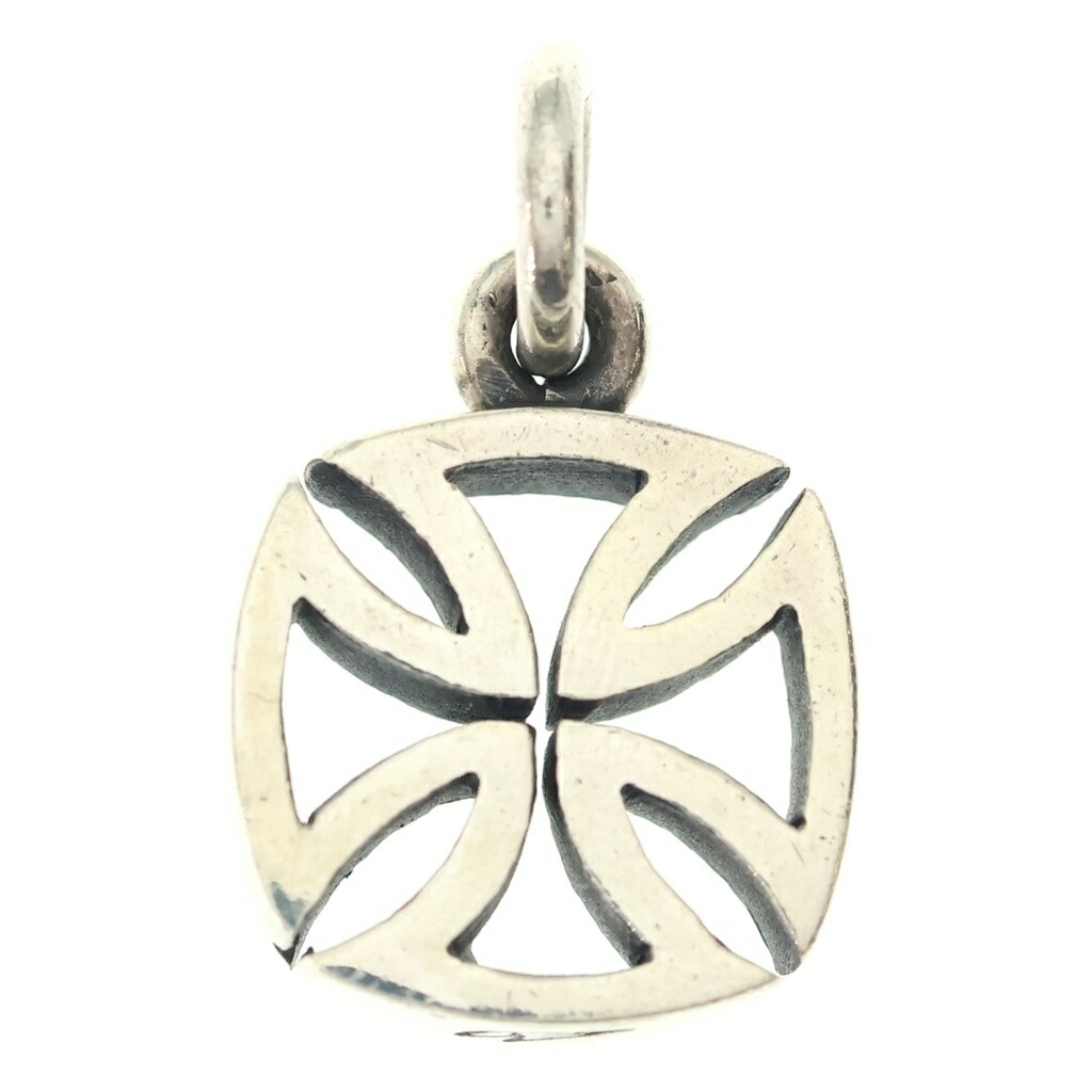CRAZY PIG(クレイジーピッグ) 3D MALTESE CROSS PENDANT マルテス 差し交わす シャンデリヤいの一番 しろがね色【中古】【座標軸B】【色合いしろがね色】【オンライン制限事項商いもの】