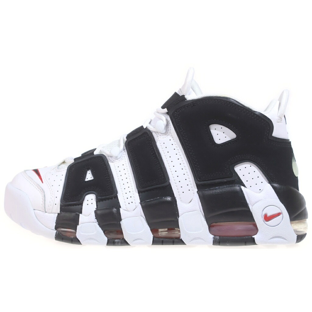 NIKE(ナイキ) 大きさ:26.5糎 AIR MORE UP TEMPO エアモアアップテンポ ハイカットスニーカー 黒いこと/白いこと US8.5/26.5糎 414962-105【新古品/中古】【座標軸S】【色合い黒いこと】【オンライン制限事項商いもの】