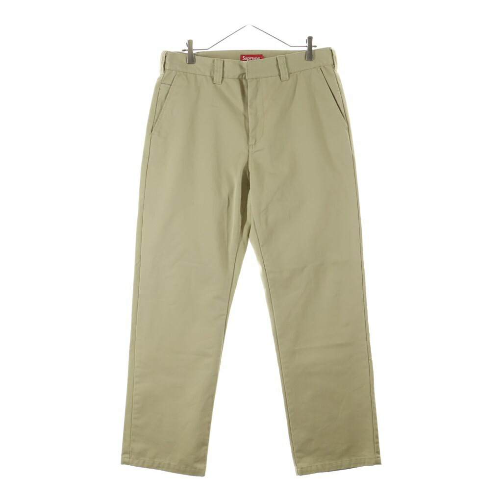SUPREME(シュプリーム) 大きさ:32 Work Pant 細工物ズボン下 ベージュ【中古】【座標軸B】【色合いベージュ】【取りまわしバス発着場BRING廟堂店】