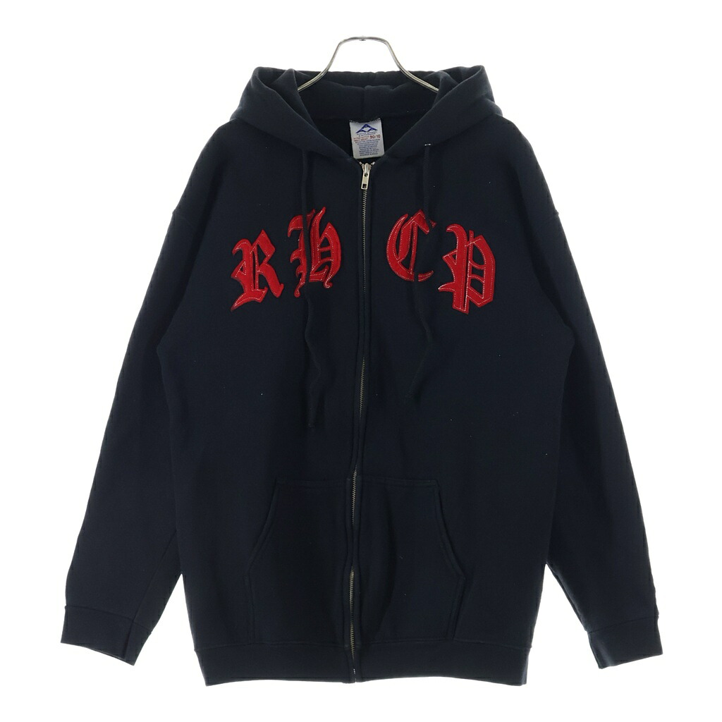VINTAGE(ヴィンテージ) サイズ:L 00S VINTAGE RED HOT CHILI PEPPERS ZIP UP HOODIE ALSTYLE ヴィンテージ レッドホットチリペッパーズ フロントワッペン刺繍 ジップアップスウェットパーカー【中古】【程度B】【カラーブラック】【取扱店舗BRING大宮店】｜ブランド買取・販売　BRING