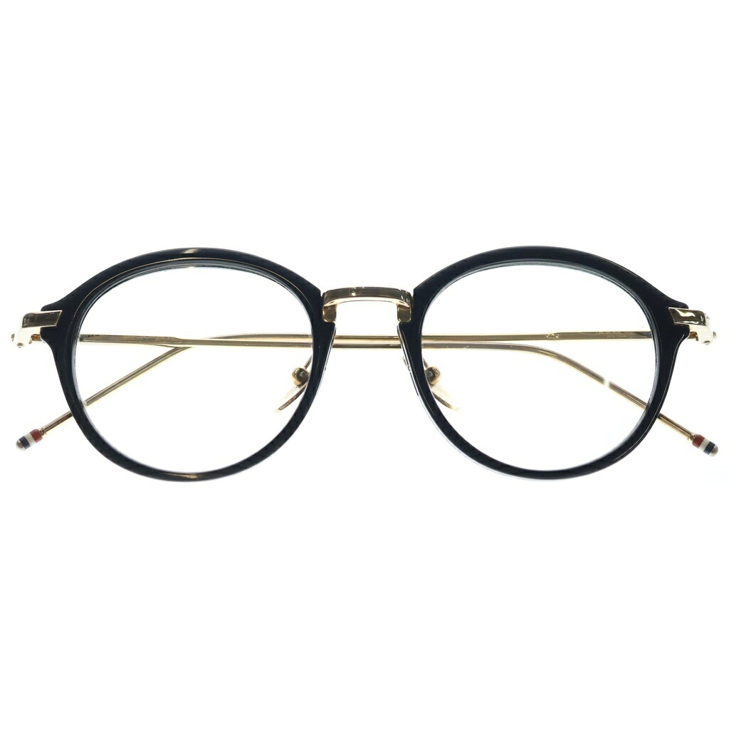 THOM BROWNE(トムブラウン) ウェリントン型 カラーサングラス 眼鏡 アイウェア ブラック/ゴールド【中古】【程度B】【カラーブラック】【取扱店舗BRING大宮店】|ブランド買取・販売 BRING