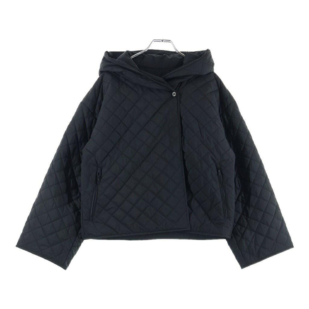 HERMES(エルメス) 2026SS キルティング 遊撃手上衣 黒いこと ポリエステル 6E0173DM【中古】【座標軸A】【色合い黒いこと】【オンライン制限事項商いもの】