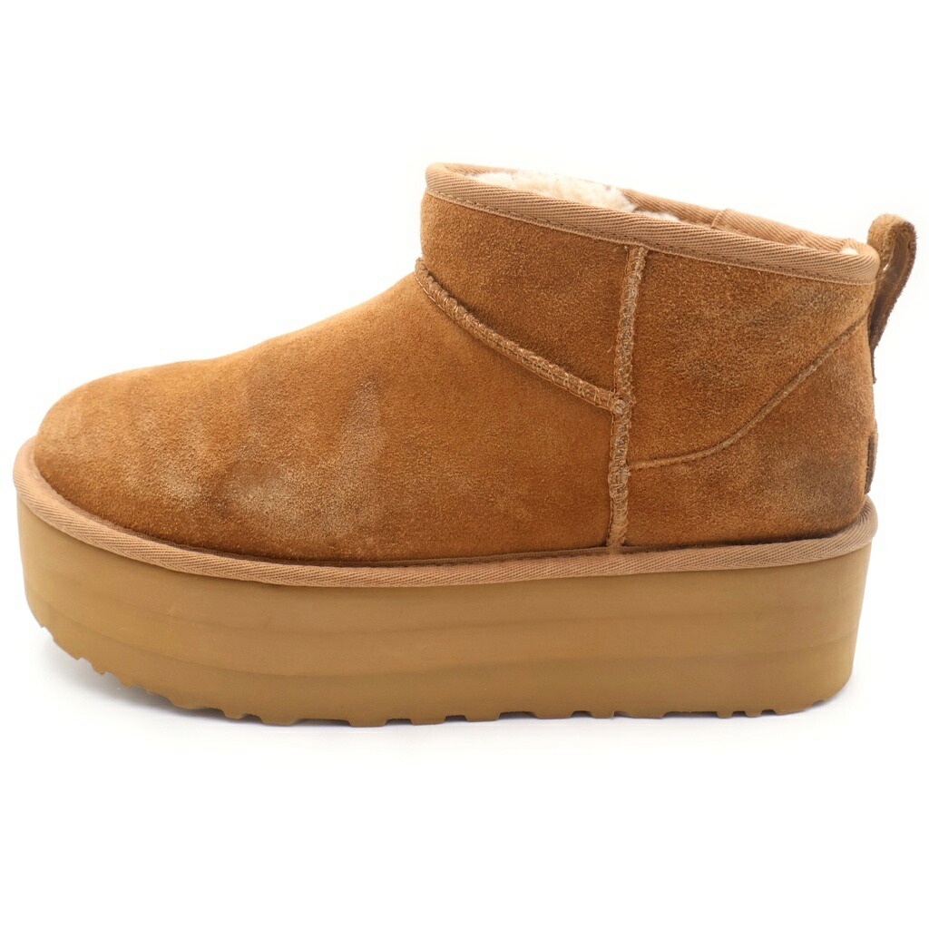 UGG(アグ) 大きさ:27.0糎 WMNS CLASSIC ULTRA MINI PLATFORM ウィメンズ 古典派音楽ミニ プラットホーム ムートンシューズ スエードレザーブーツ 赤銅色 US10/27糎 1135092【中古】【座標軸B】【色合い赤銅色】【オンライン制限事項商いもの】
