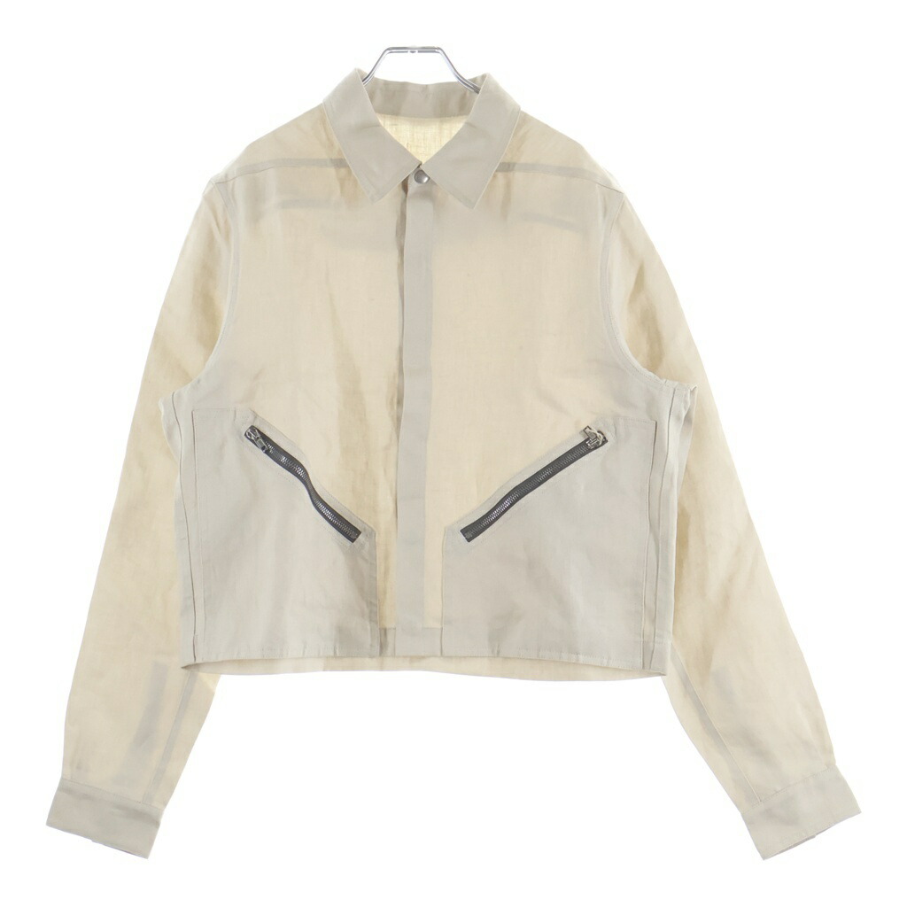 Rick Owens(リックオウエンス) サイズ:S TOUR ALICE SHIRT アリス ツアーシャツジャケット アイボリー RU01E5742-TWL【新古品/中古】【程度S】【カラーベージュ】【取扱店舗BRING渋谷ANNEX店】|ブランド買取・販売 BRING