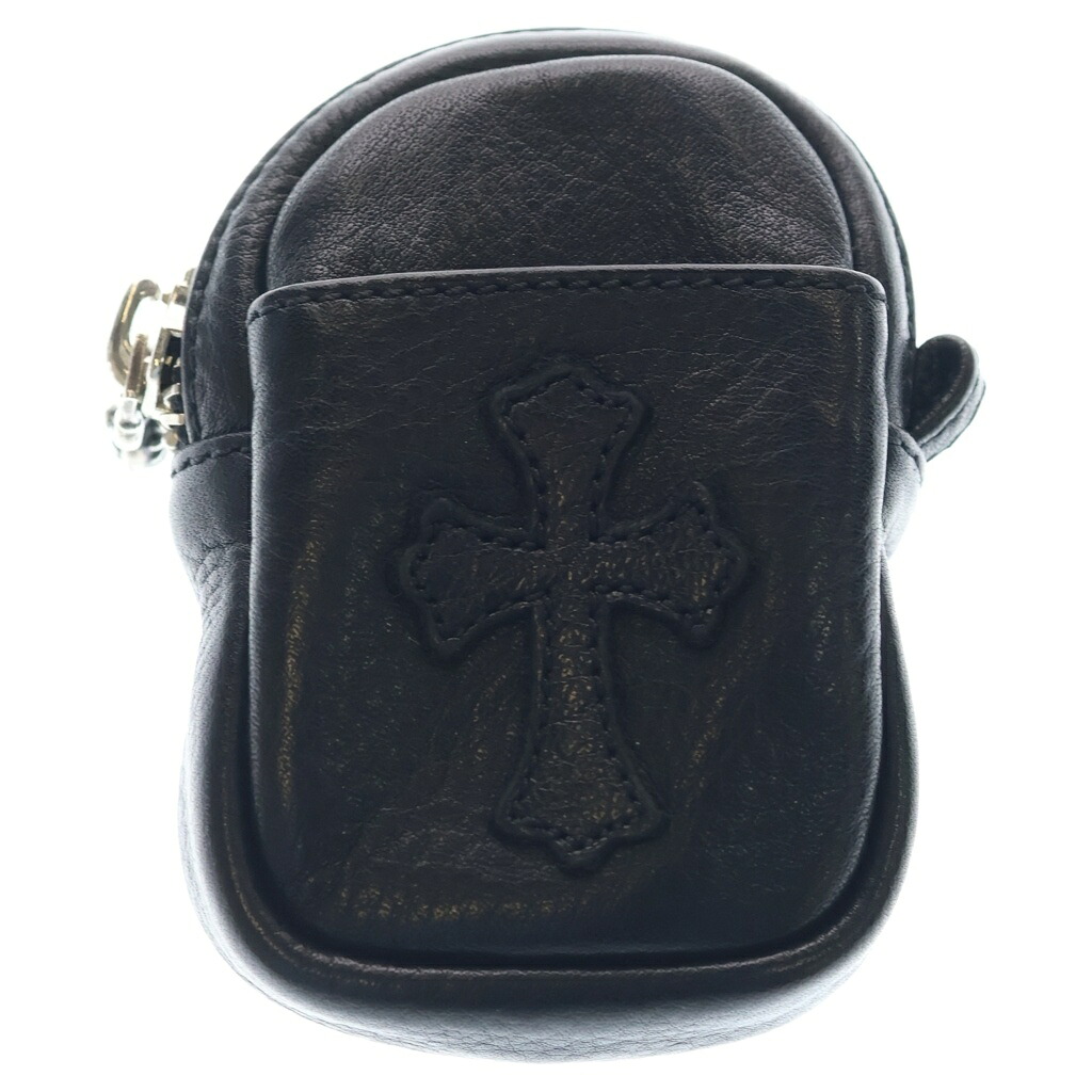CHROME HEARTS(クロムハーツ) 1 Cross Leather Patch Micro Taka Leather Poach クロムハーツ 1クロスレザーパッチ マイクロタカレ ザーポーチ ブラック/シルバー【中古】【程度B】【カラーブラック】【取扱店舗渋谷】｜ブランド買取・販売　BRING 150,591円