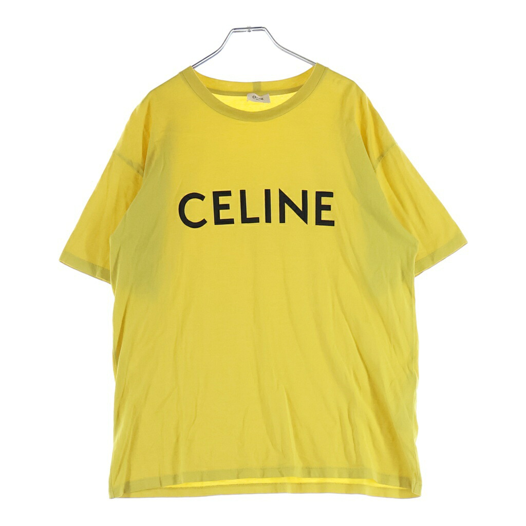 CELINE(セリーヌ) 大きさ:S ロゴタイプ プルオーバー 黄色 #S【中古】【座標軸B】【色合い黄色】【取りまわしバス発着場BRING仙台店】