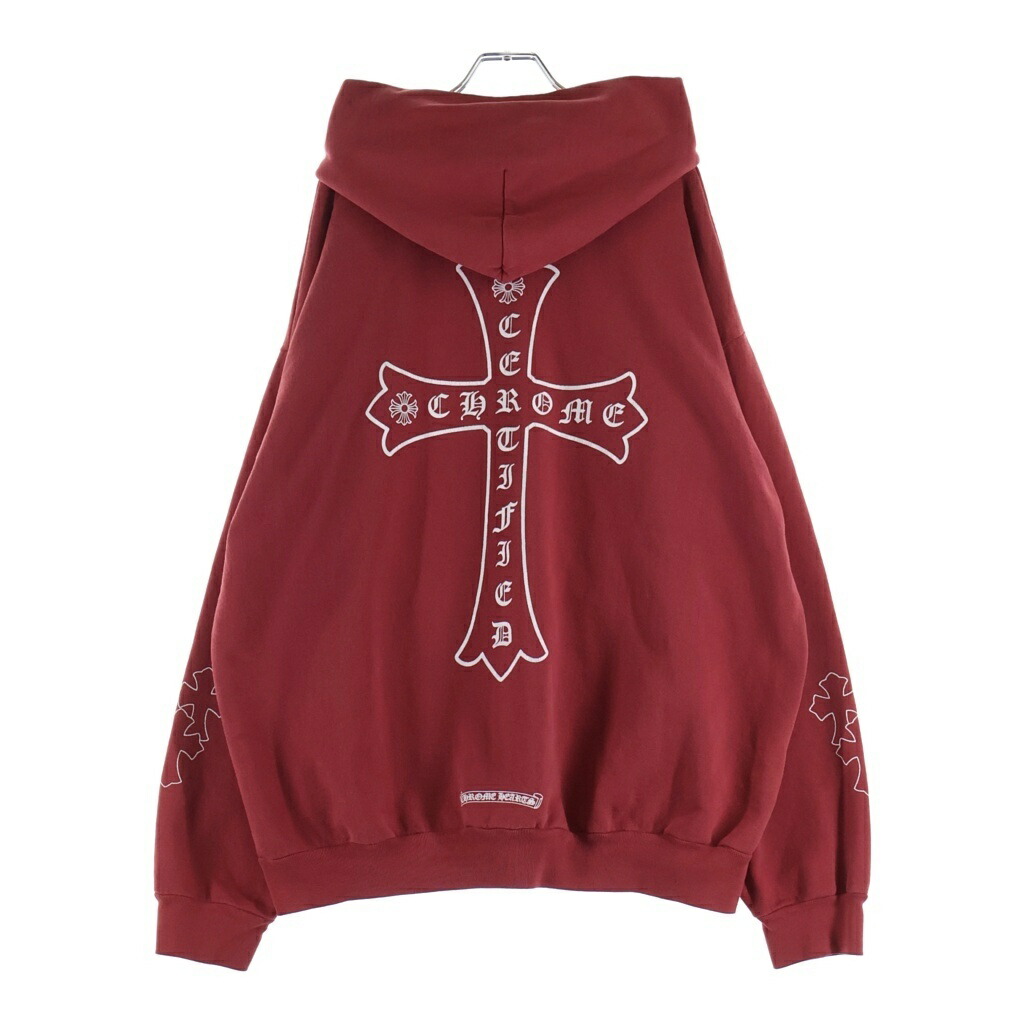 CHROME HEARTS(クロムハーツ) 大きさ:XXL CH DRAKE 固定ディスク PLVR Certified Lover Boyドレイクプルオーバーパーカー【中古】【座標軸B】【色合い赤いこと】【取りまわしバス発着場OneStyle新宿店】