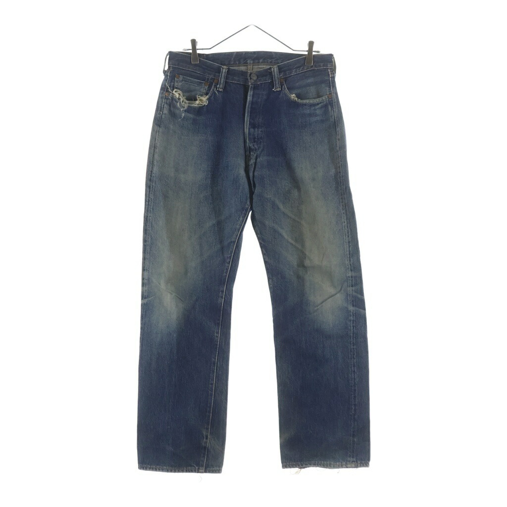 FULLCOUNT(盛りだくさんかぞえ上げる) 大きさ:W33L36 0105 WIDE DENIM 名取り草飛球 ワイドデニムパンツ インディゴ【中古】【座標軸B】【色合い青色】【オンライン制限事項商いもの】