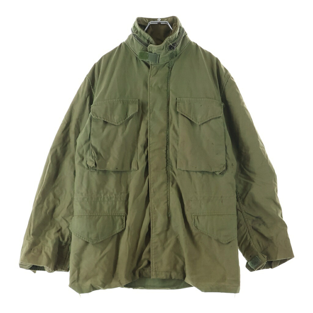 VINTAGE(ヴィンテージ) 大きさ:S 70s U.S. ARMY M-65 3rd ミリタリー 活動の領域上衣 カーキ DSA100-73-C-1337【中古】【座標軸B】【色合いカーキ】【オンライン制限事項商いもの】