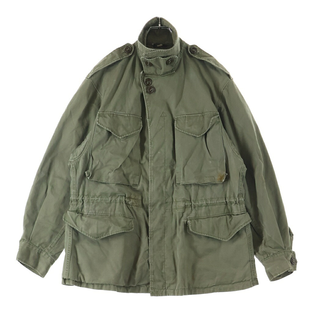 VINTAGE(ヴィンテージ) 40s U.S. ARMY M-1943 MO-1 ミリタリー 活動の領域上衣 カーキ【中古】【座標軸B】【色合いカーキ】【オンライン制限事項商いもの】