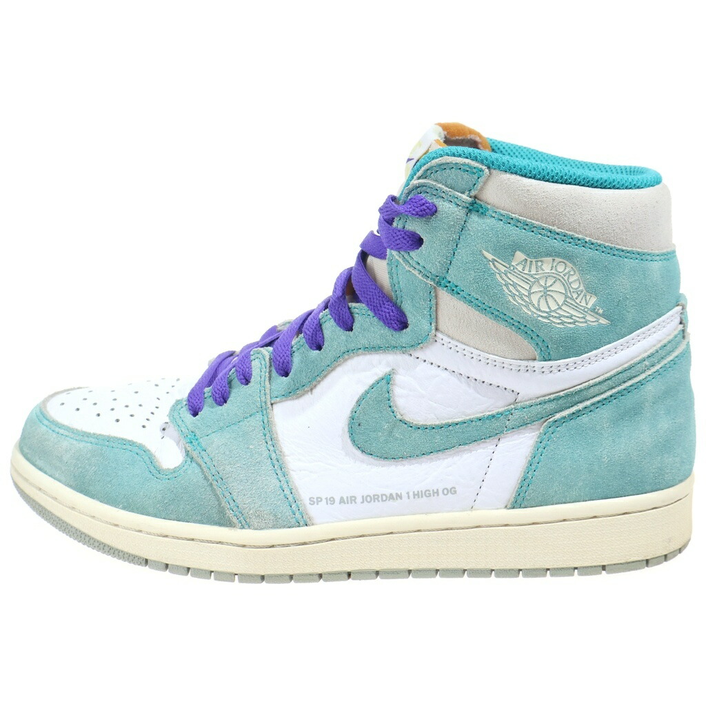 NIKE(ナイキ) 大きさ:27.5糎 AIR JORDAN1 RETRO HIGH OG 555088-311 エアジョーダン1 ターボ緑であること ハイカットスニーカー 白いこと/緑であること US10/28糎【中古】【座標軸B】【色合い青色】【オンライン制限事項商いもの】
