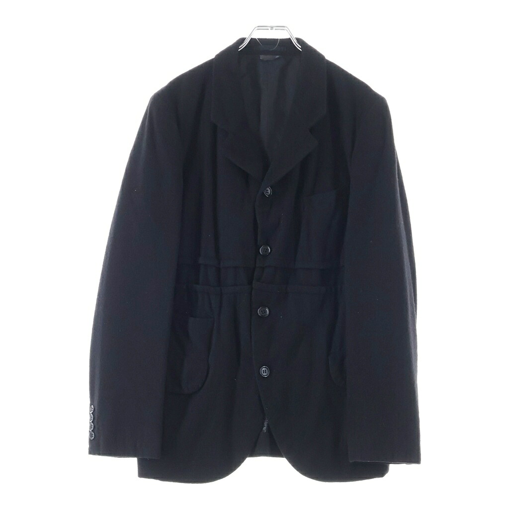 COMME des GARCONS HOMME DEUX(コムデギャルソン オムドゥ) 大きさ:S 19AW AD2019 染め付ける産業 羊毛 うつり変わり 4B上衣 黒いこと DD-J050【中古】【座標軸B】【色合い黒いこと】【オンライン制限事項商いもの】