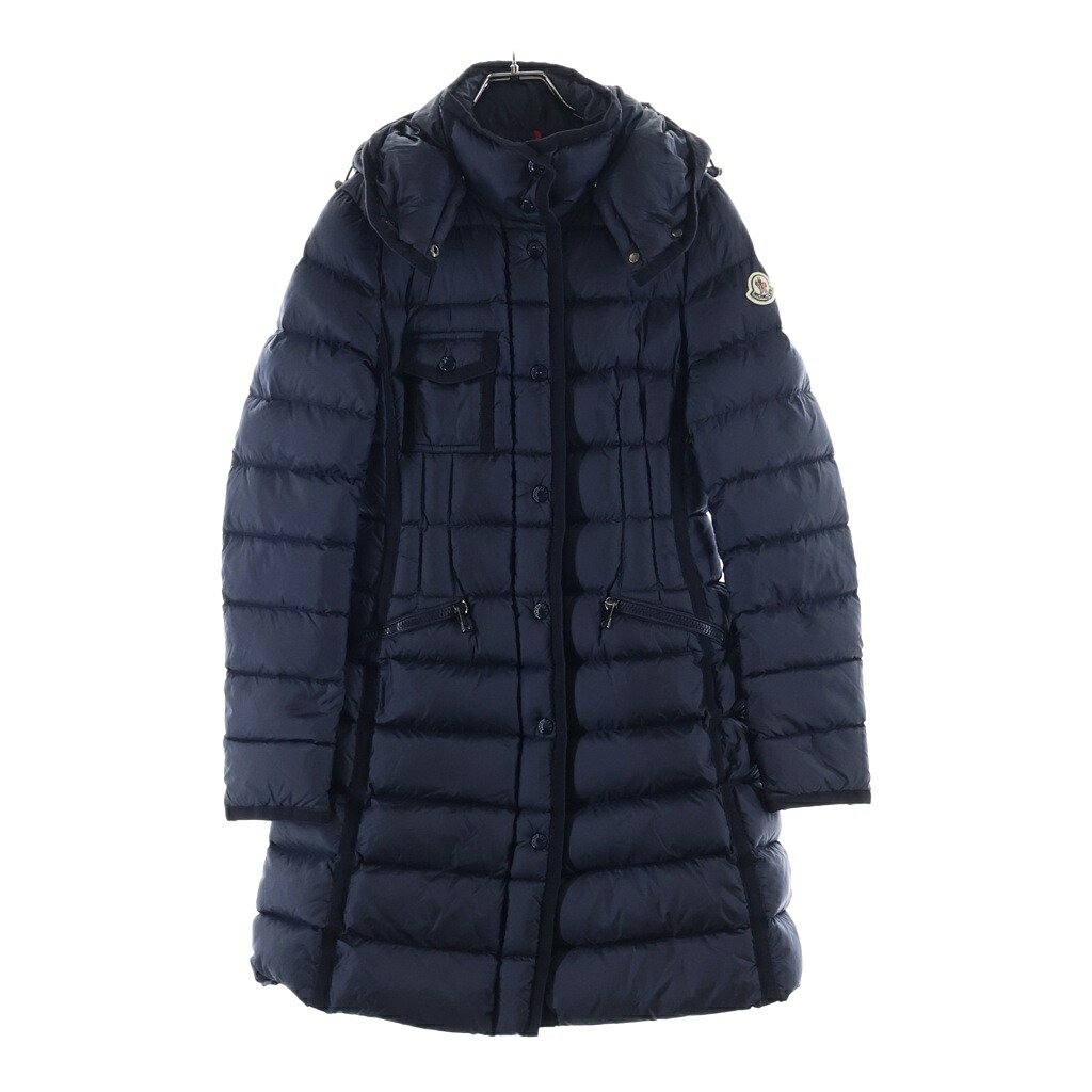 MONCLER(モンクレール) HERMINE エルミンス ダウンジャケット コート フード付き ネイビー E20934930005 53048 レディース【中古】【程度A】【カラーネイビー】【オンライン限定商品】|ブランド買取・販売 BRING