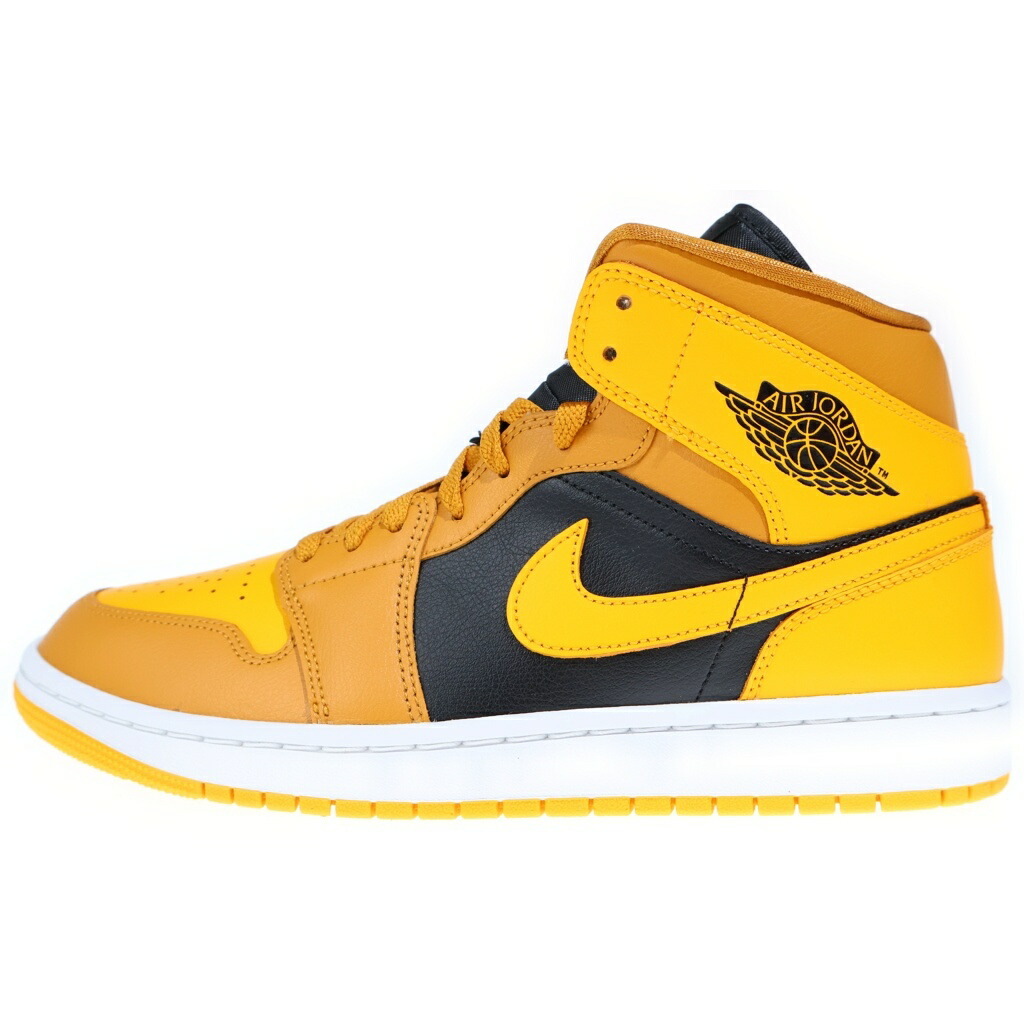 NIKE(ナイキ) 大きさ:27.5糎 WMNS AIR JORDAN 1 MID University Gold BQ6472-700 エアジョーダン1 ユニバーシティゴールド ミッドカットスニーカー US10.5/27.5糎【新古品/中古】【座標軸S】【色合い黒いこと】【オンライン制限事項商いもの】