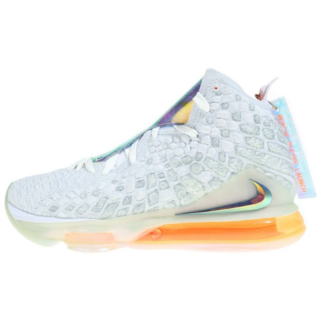 NIKE(ナイキ) 大きさ:27.0糎 LEBRON 17 FUTURE AIR CT3843-100 レブロン17 ヒューチャーエアー ミッドカットスニーカー 籠球 白いこと/マルチ色合い US9/27糎【新古品/中古】【座標軸S】【色合い白いこと】【オンライン制限事項商いもの】