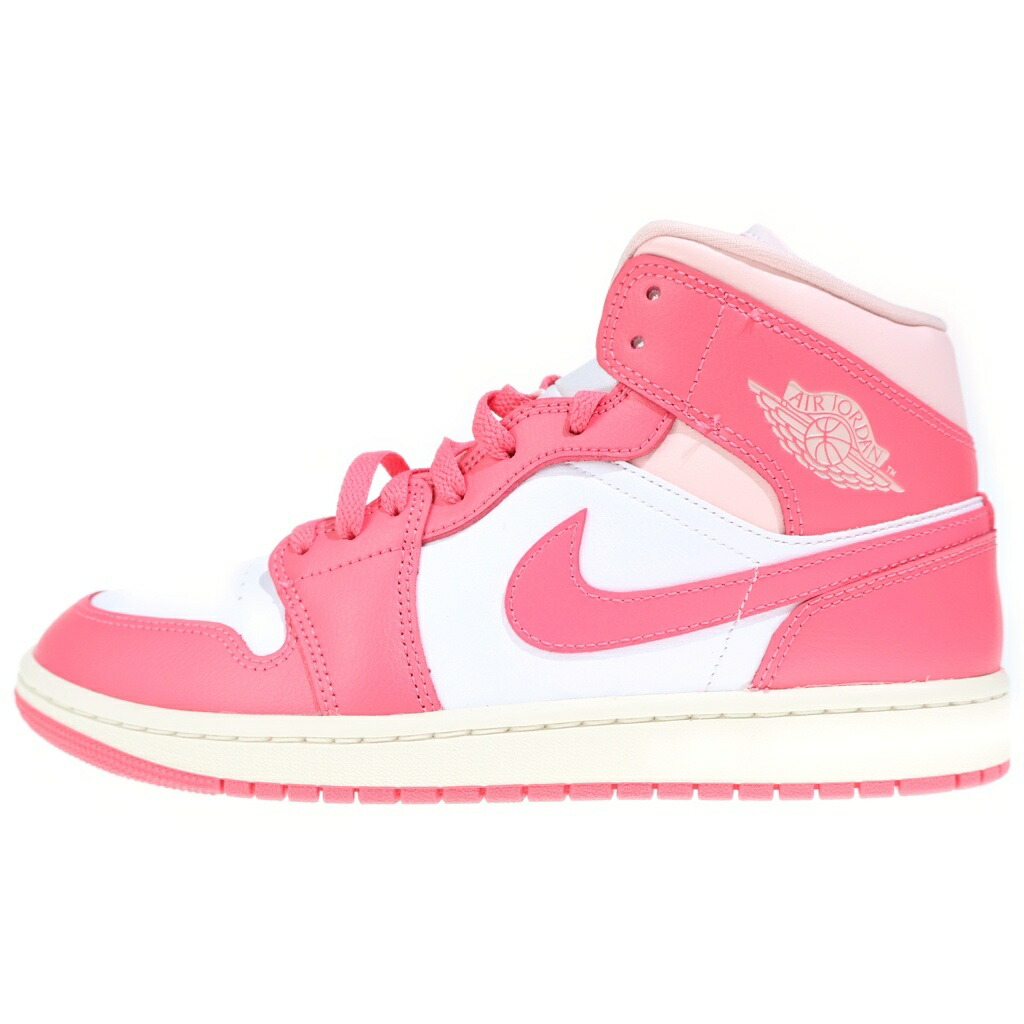 NIKE(ナイキ) 大きさ:27.0糎 WMNS AIR JORDAN 1 MID Strawberries and Cream BQ6472-186 ウィメンズ エアジョーダン1 ミッド ストロベリーアンドクリーム ミドルカットスニーカー US10/27糎【新古品/中古】【座標軸S】【色合い白いこと】【オンライン制限事項商いもの】