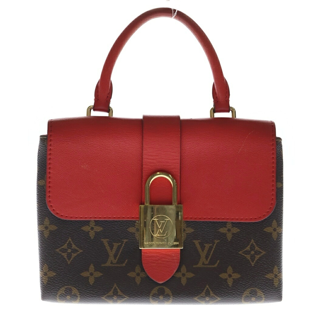 LOUIS VUITTON(ルイヴィトン) ロッキーBB モノグラム ゴールド金具 2WAY 肩部 ハンドバック 赤銅色/赤いこと M44322 AA0139【中古】【座標軸B】【色合い赤銅色】【オンライン制限事項商いもの】