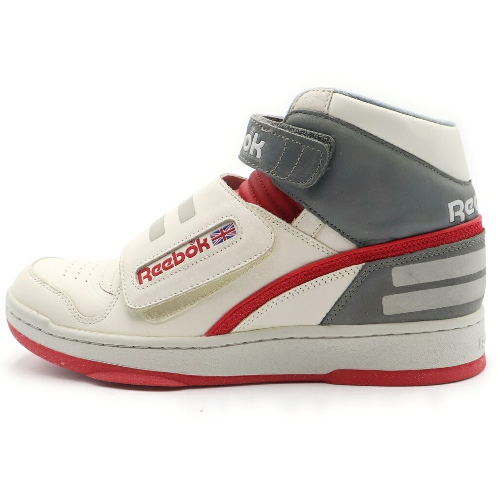 Reebok(リーボック) 大きさ:26.5糎 ALIEN STOMPER MID V66526 見ず知らず スタンパー ミッドカットスニーカー 白いこと/薄墨色 US8.5/26.5糎【中古】【座標軸B】【色合い白いこと】【オンライン制限事項商いもの】
