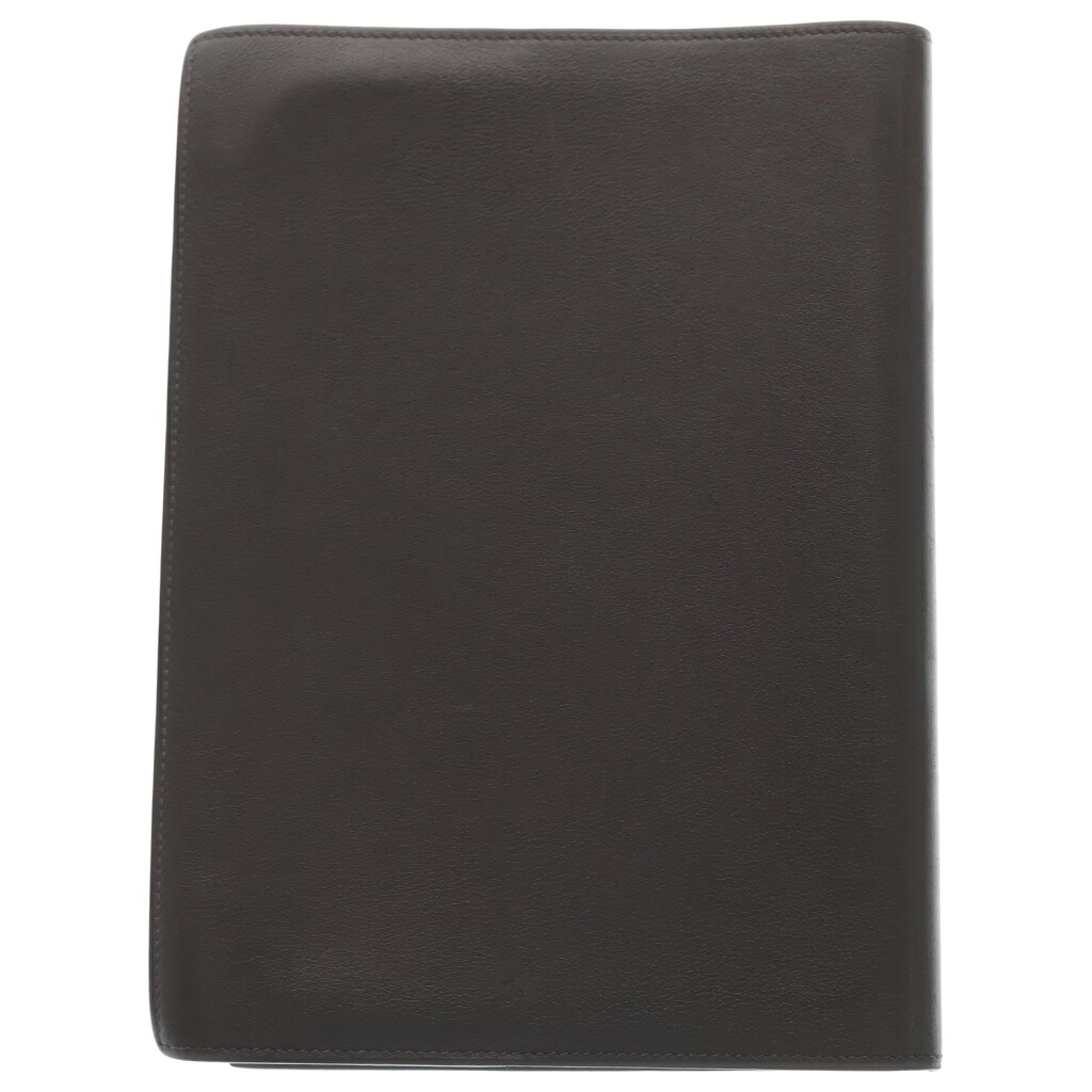 HERMES(エルメス) 076701CK EAZIP VERSO スイフト レザーノートカバー 読みもの押しかぶせる 万覚え帳 赤銅色【中古】【座標軸B】【色合い赤銅色】【オンライン制限事項商いもの】