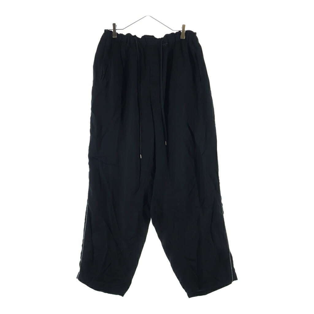 RAINMAKER(レインメーカー) 大きさ:F 23SS BRAIDED TRIM DOUGI PANTS ブレイデッド 刈り込み ドウギ 道着 ズボン下 黒いこと RM231-050【中古】【座標軸B】【色合い黒いこと】【オンライン制限事項商いもの】