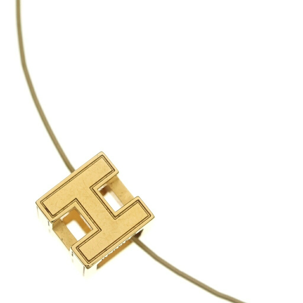 HERMES(エルメス) カージュドアッシュ Hキューブ GP ネックレス チョーカー ゴールド【中古】【程度B】【カラーゴールド】【取扱店舗BRING札幌店】|ブランド買取・販売 BRING