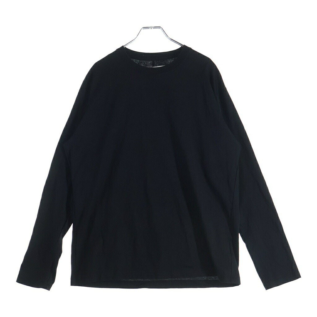 JOHN LAWRENCE SULLIVAN(ジョンローレンスサリバン) サイズ:L COTTON JERSEY SWITCHED TOP コットンジャージークルーネック長袖カットソー ブラック 5B007-0225-19【中古】【程度B】【カラーブラック】【オンライン限定商品】｜ブランド買取・販売　BRING