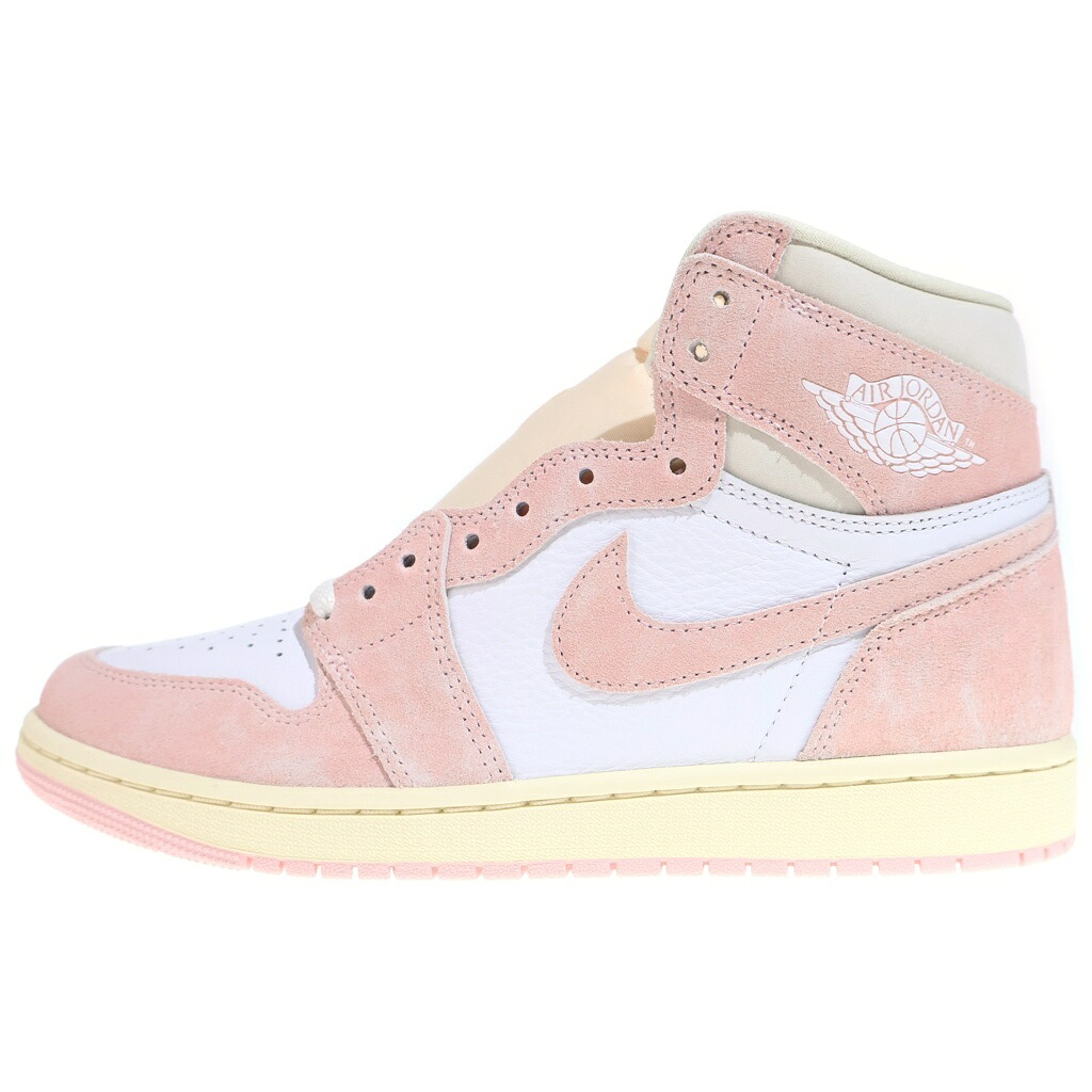 NIKE(ナイキ) 大きさ:27.0糎 WMNS AIR JORDAN 1 HIGH OG Washed Pink FD2596-600 ウィメンズ エアジョーダン 1 御機嫌 ウォッシュドピンク ハイカットスニーカーシューズ サクラ色 US10/27糎【新古品/中古】【座標軸S】【色合いサクラ色】【オンライン制限事項商いもの】