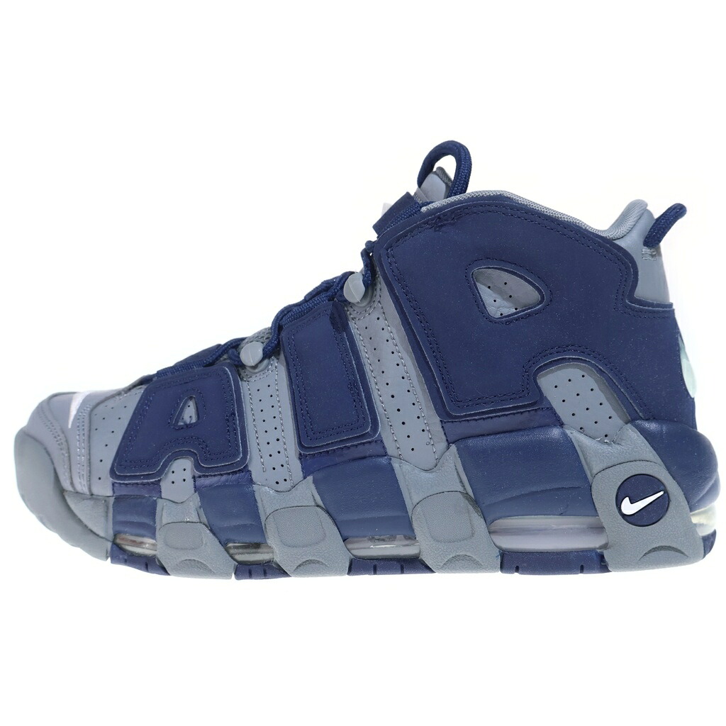 NIKE(ナイキ) 大きさ:27.0糎 AIR MORE UPTEMPO 96 COOL GREY 921948-003 エアモアアップテンポ ハイカットスニーカー 薄墨色 US9/27糎【新古品/中古】【座標軸S】【色合い薄墨色】【オンライン制限事項商いもの】