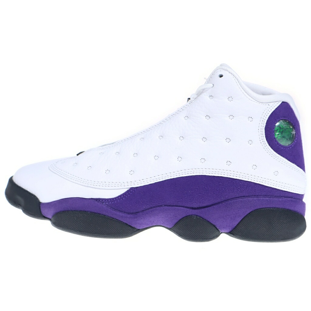 NIKE(ナイキ) 大きさ:26.5糎 AIR JORDAN 13 RETRO LAKERS 414571-105 エアジョーダン13 レトロ レイカーズ ハイカットスニーカー 白いこと/パープル US8.5/26.5糎【新古品/中古】【座標軸S】【色合い白いこと】【オンライン制限事項商いもの】
