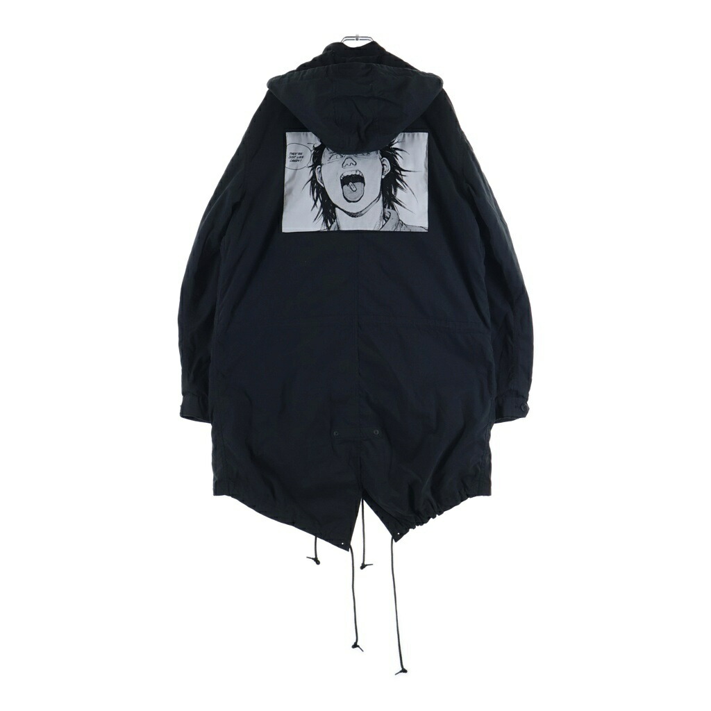 SUPREME(シュプリーム) 大きさ:M 17AW ×AKIRA Fishtail Parka アキラ フィッシュテイルパーカー モッズコート 黒いこと【中古】【座標軸B】【色合い黒いこと】【取りまわしバス発着場BRING仙台店】
