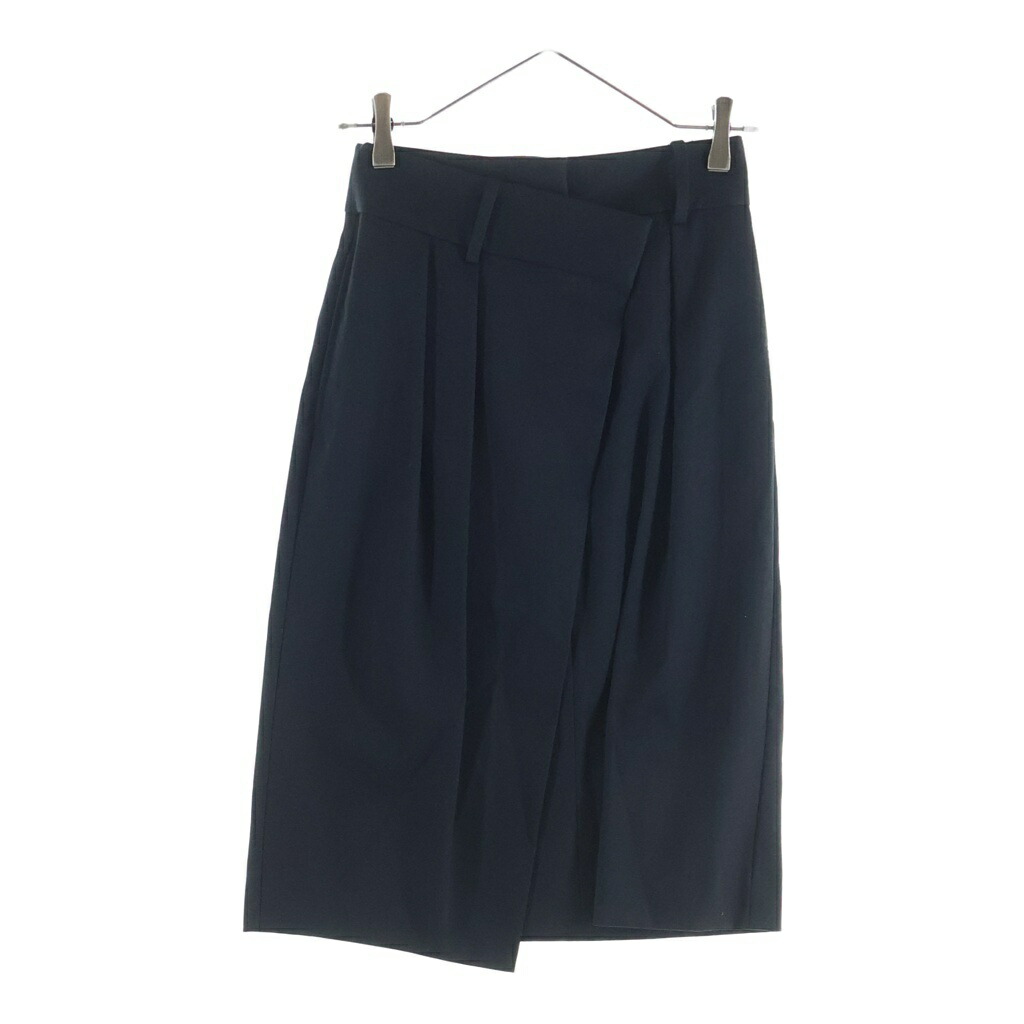 LOEWE(ロエベ) サイズ:32 ロエベ ラップスカート ブラック コットン 32【中古】【程度B】【カラーブラック】【取扱店舗BRING WASTE_NOT】|ブランド買取・販売 BRING