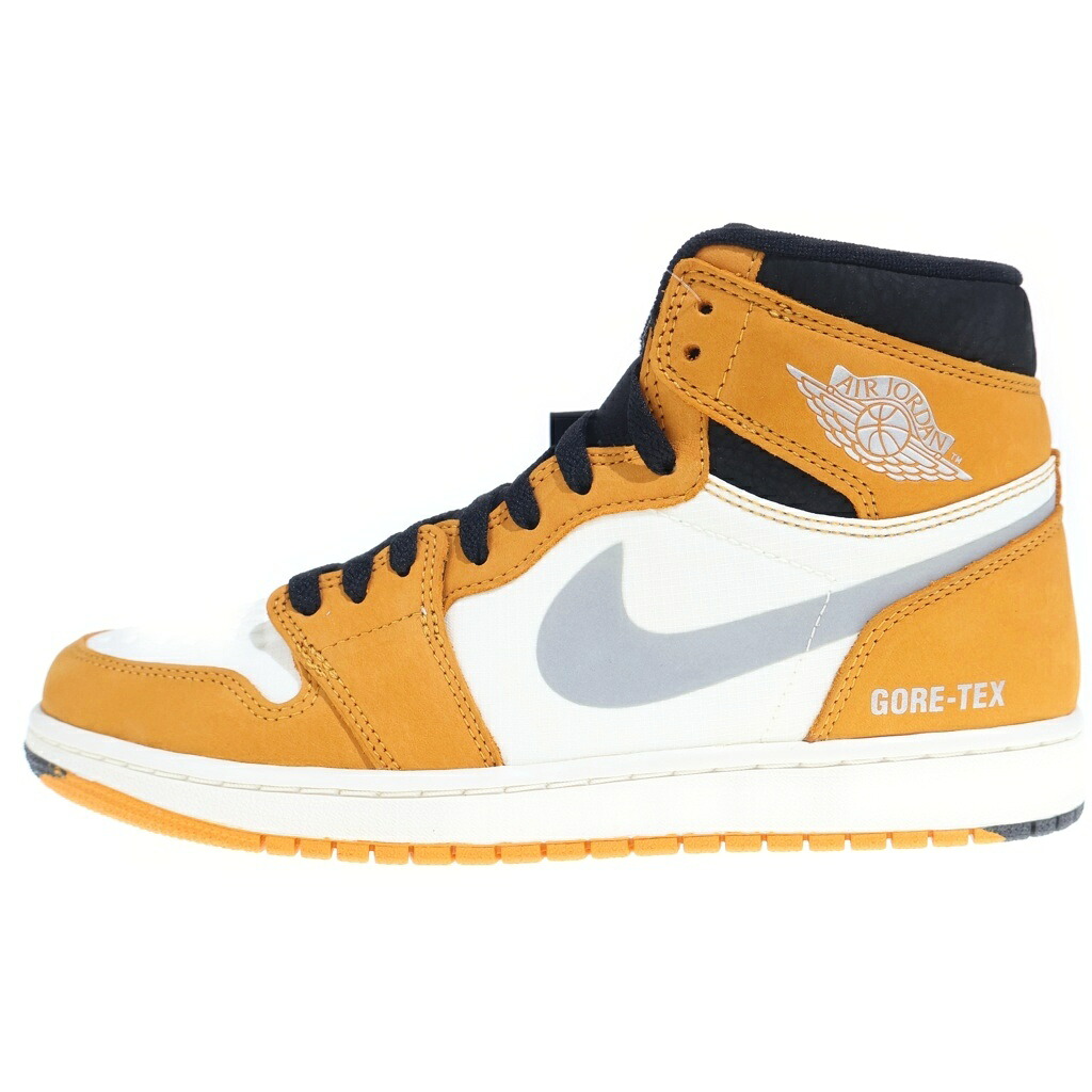 NIKE(ナイキ) 大きさ:27.0糎 AIR JORDAN 1 ELEMENT GORE-TEX LIGHT CURRY DB2889-700 エアジョーダン1化学元素 ゴアテックス 点火装置カレー ハイカットスニーカー 黄色 US9/27糎【新古品/中古】【座標軸S】【色合い黄色】【オンライン制限事項商いもの】